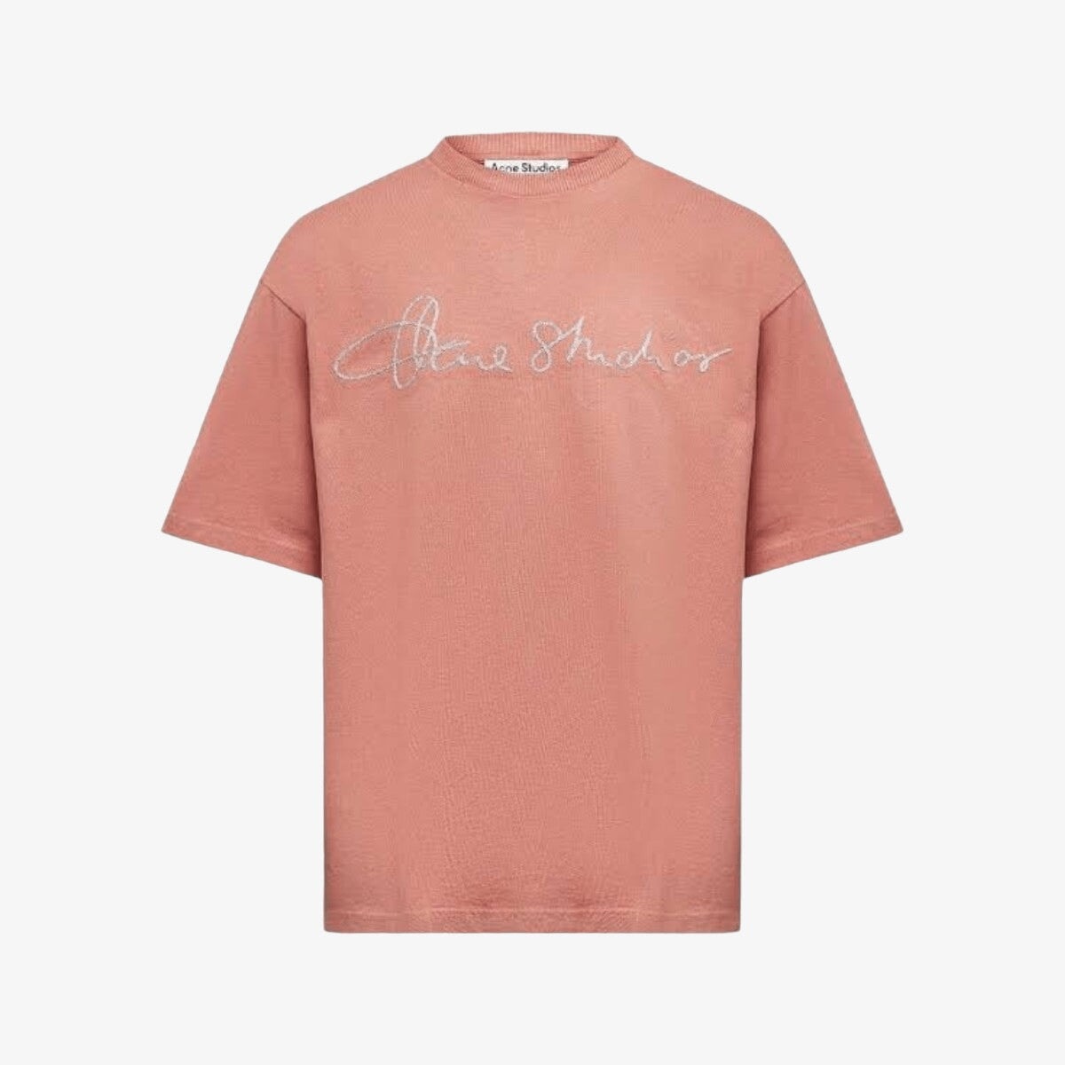 Acne Studios Cotton Logo “Old Pink” T-shirt