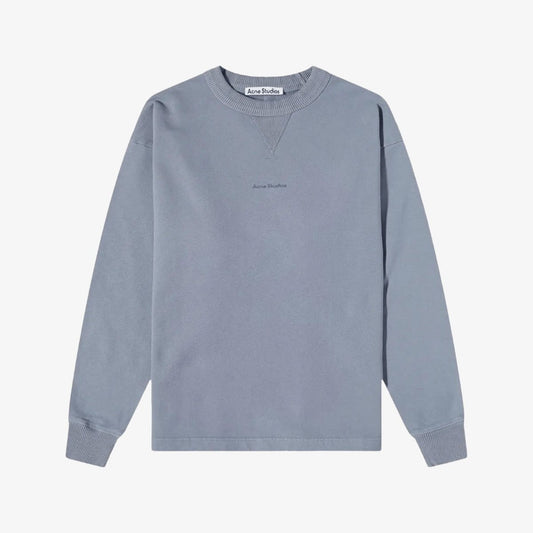 Acne Studios Fin Stamp Crewneck “Steel Grey”