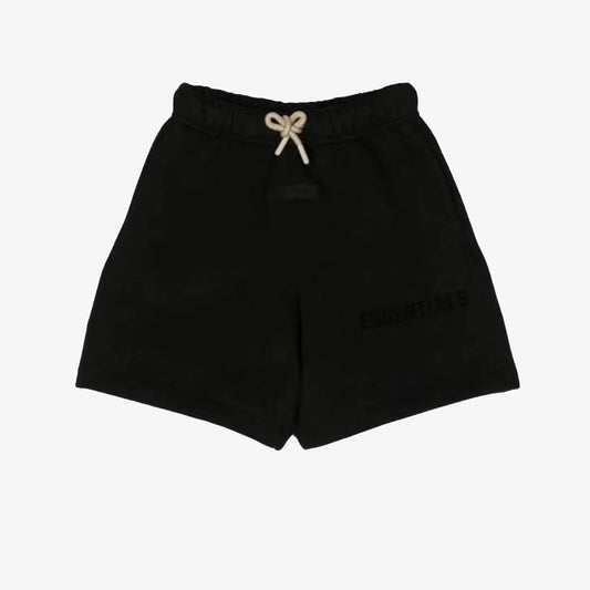 Fear Of God Essentials "Jet Black" Drawstring Shorts