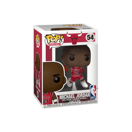 Funko Pop! Basketball Bulls Michael Jordan Red Jersey NBA Sticker Figure #54