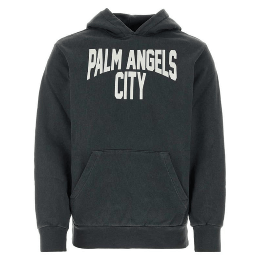 Palm Angels City Hoodie "Dark Grey White"