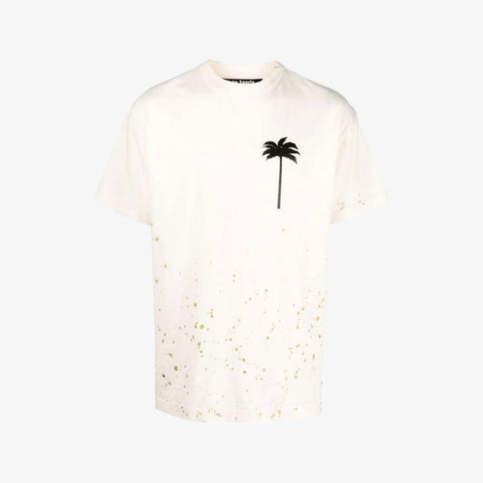 Palm Angels Gold Splatters T-Shirt “White”