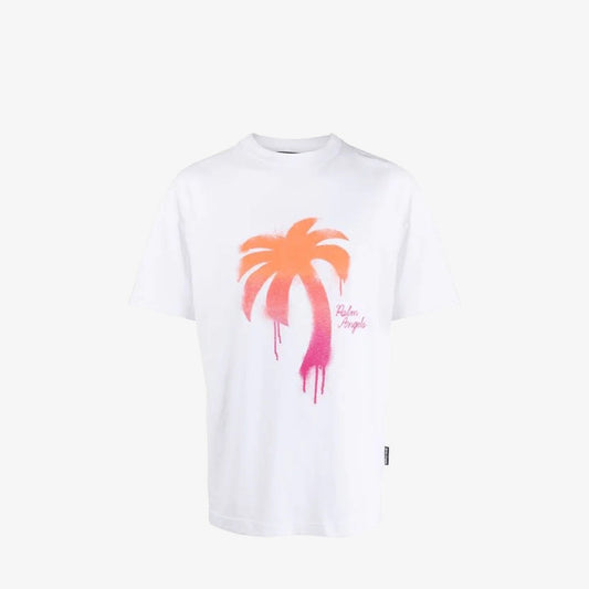 Palm Angels Spray Paint Palm Tree “White”